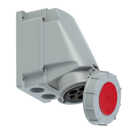 Tomada mural fêmea IP67 63A 3P+T+N 400V