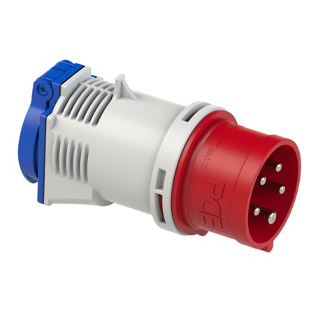 Adaptador IP44 CEE fêmea 16A 5P / schuko macho 16A 250V