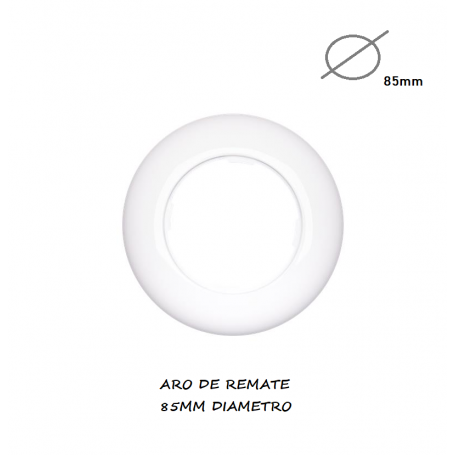 Espelho Simples Serie "Retro" Branco Ø85mm