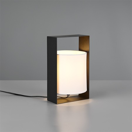 CANDEEIRO DE SECRETARIA PAIL 1XE27 WHITE METAL BLACK MAT 