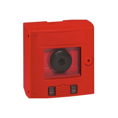 Botoneira saliente vidro quebrável de acção dupla com sinalização