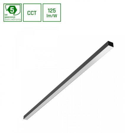 ARMADURA LINEAR ALLDAY BASIC 50W CCT 230V IP20 1503x42x37mm BLACK 5Y WARRANTY