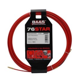 Guia Passa Cabos Baas Aço Flexível Coberto a Nylon 76 Ponteira Intercambiável 4mm 20M