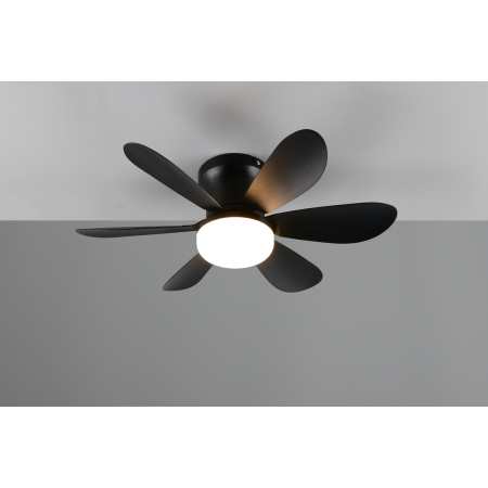 VENTILADOR LUND LED SMD 10W 2700-6500 LM WHITE PLASTIC BLACK MAT IP20 