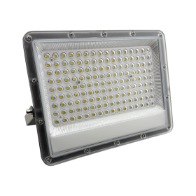 PROJECTOR SLIM A01 100W 6500K 10000LM IP65 CINZA (100LM/W)