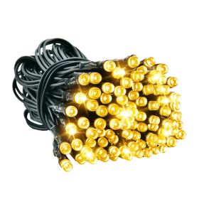 SERIE DE NATAL PILHAS 100LEDS 3000K IP65