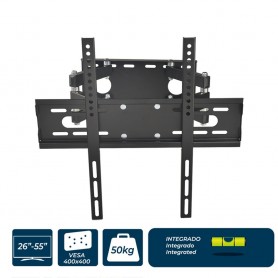 SUPORTE PLASMA/LCD/LED 26-55POLEG. 50KG MAX VESA 400X400MM